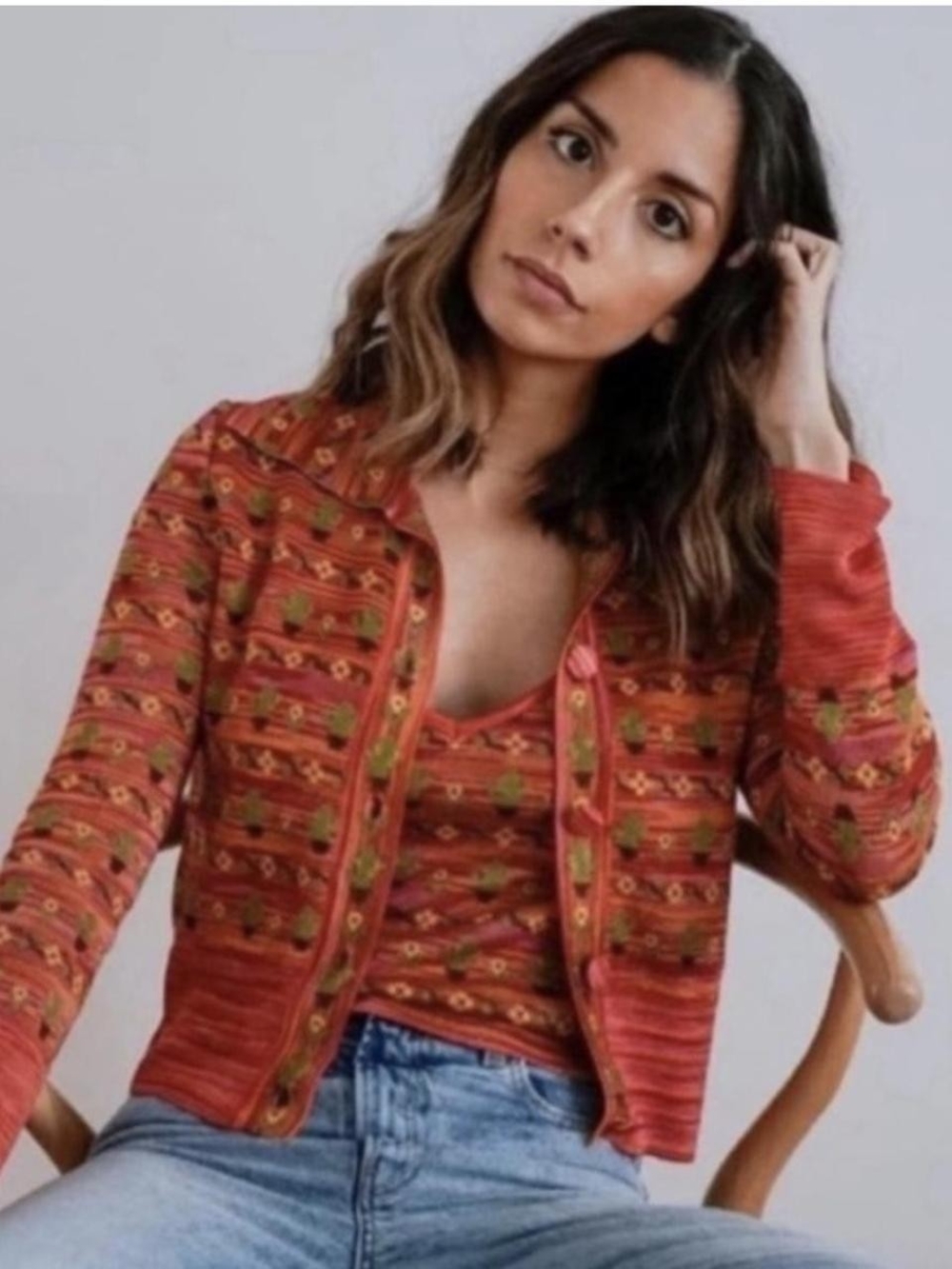 Zara Cactus Knit Cardigan